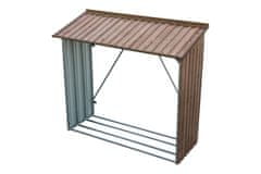 Duramax DURAMAX kovinska drvarnica 182×74×162 cm, dekor hrast