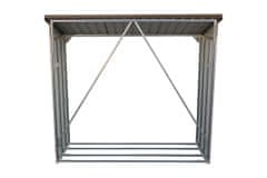 Duramax DURAMAX kovinska drvarnica 182×74×162 cm, dekor hrast