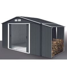 Duramax DURAMAX kovinski nadstrešek za drva 182×74×162 cm, antracit 53551