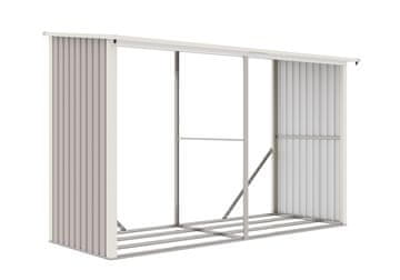 G21 WOH 682 nadstrešek za drva 302 x 119 cm, siv