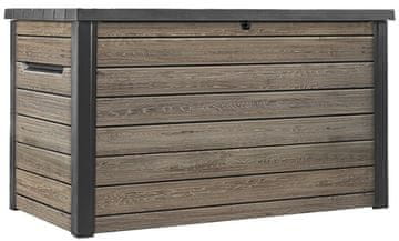 KETER Keter Signature Horizontal vrtna shranjevalna skrinja 870 L, Ashwood (Decocoat)