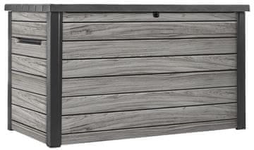 KETER Keter Signature Horizontal vrtna shranjevalna skrinja 870 L, siva