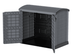 Duramax Plastična vrtna shranjevalna skrinja StoreAway 1200 l, 145×125×82,5 cm, siva