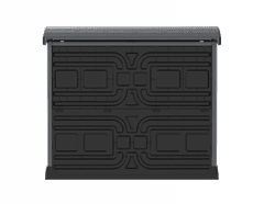 Duramax Plastična vrtna shranjevalna skrinja StoreAway 1200 l, 145×125×82,5 cm, siva