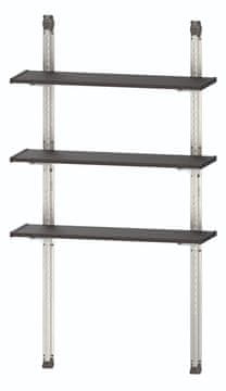 KETER Kovinske police za vrtni domek KETER - Shelving Kit 100, črno/srebrna