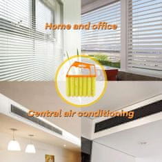 Netscroll Inovativna krtača iz mikrovlaken za 2x hitrejše čiščenje žaluzij z obeh strani hkrati, BlindsBrush