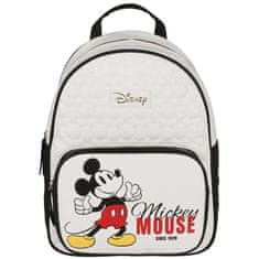 Disney DISNEY Mickey Mouse Eko-usnjeni mladinski nahrbtnik, prostoren ženski prešiti mestni nahrbtnik 23x10x32cm