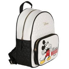 Disney DISNEY Mickey Mouse Eko-usnjeni mladinski nahrbtnik, prostoren ženski prešiti mestni nahrbtnik 23x10x32cm