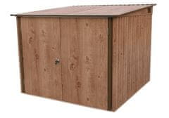 Duramax Duramax kovinska kolesarnica 4,1 m², imitacija lesa, 203×202×163 cm, rjava