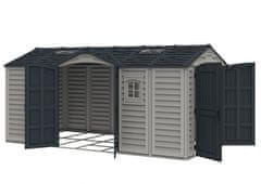 Duramax Duramax Apex Pro vrtna lopa 12 m² z talnim okvirjem, vinil, siva/antracit