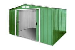 Duramax Duramax Colossus ECO kovinska vrtna hiška 7,8 m², zelena (321×242×196 cm)