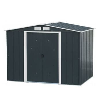 Duramax Titan ECO kovinska vrtna hiška 4,7 m², antracit, 262×182×191 cm