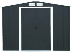 Duramax Duramax Titan ECO kovinska vrtna hiška 4,7 m², antracit, 262×182×191 cm