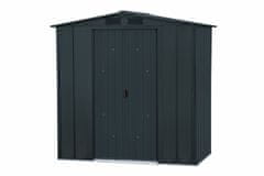 Duramax Duramax Riverton TOP kovinska vrtna lopa 2,5 m² s talnim okvirjem, antracit