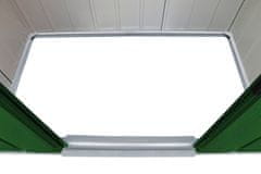 Duramax Duramax Pent Roof ECO kovinska vrtna lopa 2,5 m² s talno konstrukcijo, zelena