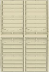 Duramax Duramax DuraMate vrtna lopa 240×242×186 cm, vinil, bež, s talnim okvirjem