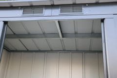 Duramax Duramax Pent Roof ECO kovinska vrtna lopa 2,5 m² s talno konstrukcijo, zelena