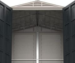 Duramax Duramax StoreMate Plus 190x190x213 cm vinilna vrtna hišica s podom siva/antracitna