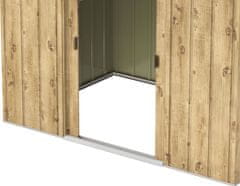 Duramax Duramax Riverton TOP kovinska vrtna lopa 2,5 m², hrastov dekor + talni profili