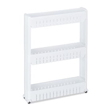 Northio Ozek voziček s 3 policami in kolesi iz plastike in kovine