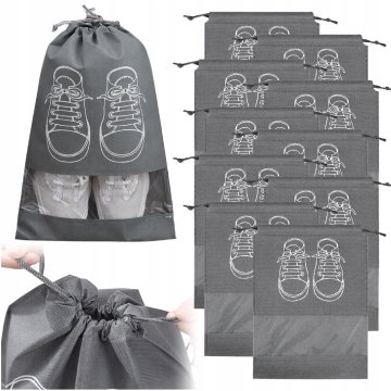 Korbi Komplet 10 potovalnih vrečk za čevlje