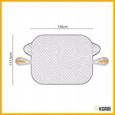 Korbi Magnetna zaščita vetrobrana 156x117