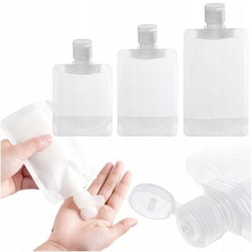 Korbi Korbi potovalne stekleničke 3x 30-100 ml