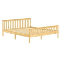 eoshop Masivna borova zakonska postelja TORINO 180x200, lakirana, z letvenim dnom