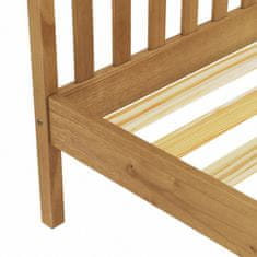 eoshop Dvoposteljna postelja TORINO 180x200 cm, masivni bor, voskana, letveno dno