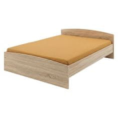 eoshop Zakonska postelja 160x200 cm, hrast Sonoma, laminat, z vzglavjem, model 50341