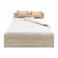 eoshop Večnamenska postelja MICHIGAN 140x200, hrast Kronberg, s predali