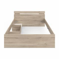 eoshop Večnamenska postelja MICHIGAN 140x200, hrast Kronberg, s predali