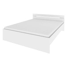 eoshop Večnamenska postelja MICHIGAN 160x200 cm, biserno bela, s 2 predaloma