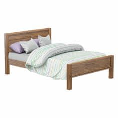eoshop Dvoposteljna postelja EL DORADO 140x200, masivni bor, antik hrast