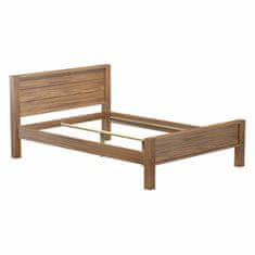 eoshop Dvoposteljna postelja EL DORADO 180x200 cm, masiven bor, antik hrast lakirana