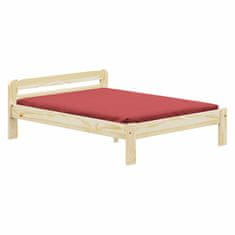 eoshop Masivna borova zakonska postelja MAX 2 160x200, lakirana z vzglavjem