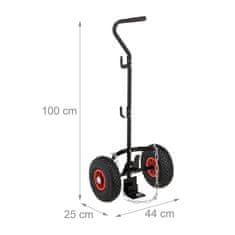 Northix Transportni kovinski voziček za plinske jeklenke z verigo