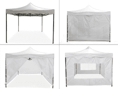Greenline pop-up paviljon s kompletom 4 sten - 3x3m - bel