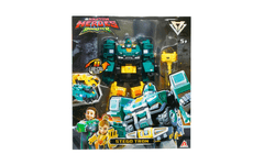 Alpha Group Quantum Heroes Dinoster Stego Tron robot mali, 2v1