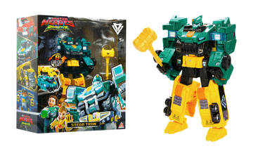 Alpha Group Quantum Heroes Dinoster Stego Tron robot mali, 2v1