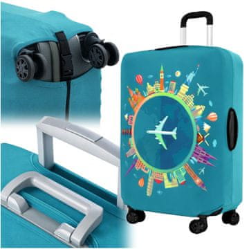 Korbi Elastična prevleka za kovček M z letalom