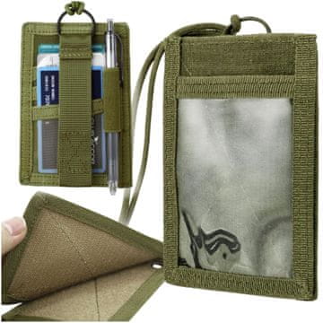 Korbi Taktično etui za dokumente z vrvico kaki