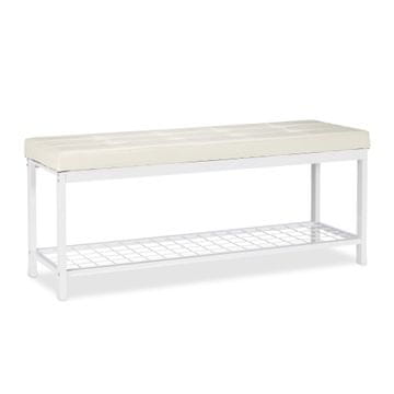 Northix Klop za čevlje XXL z oblazinjenim sedežem in mrežasto polico