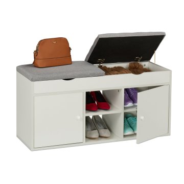 Northix Klop za čevlje s prostorom za shranjevanje in dvižnim sedežem, večnamenski organizator