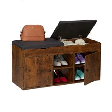 Northix Klop za čevlje s prostorom za shranjevanje in dvižnim sedežem, večnamenski organizator