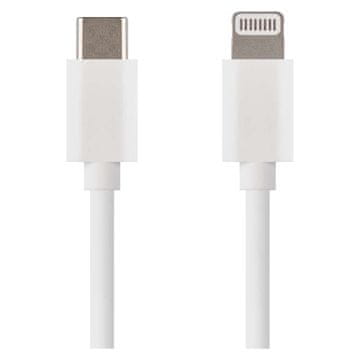 Emos Kabel USB-C / i16P - Lightning Mfi, polnjenje, podatki, 1 m, bela