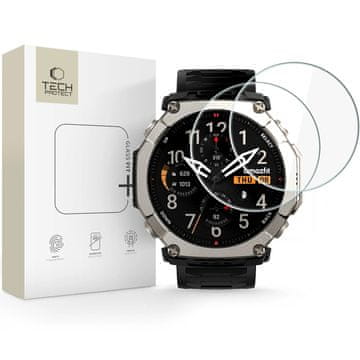 Tech-protect Glass Fit 2x zaščitno steklo za Amazfit T-Rex Ultra 2