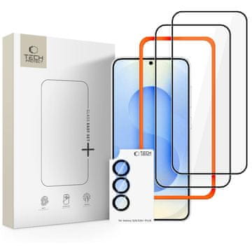 Tech-protect Easy Set 3x zaščitno steklo za Samsung Galaxy S26, črno