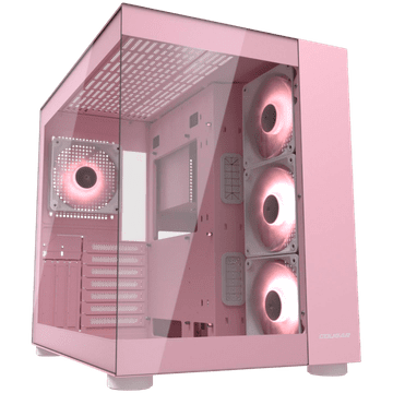 COUGAR FV150 RGB PC Case, Mid tower, Pink