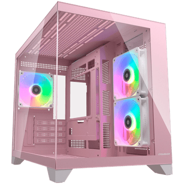 COUGAR FV150 Mini RGB PC Case, Mid tower, Pink